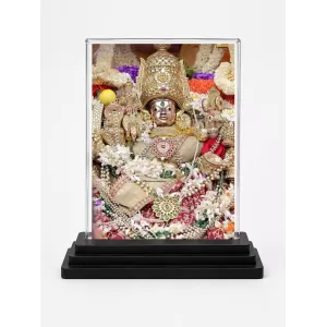 Venkateswara Acrylic Car Dashboard Showpiece | Double-Sided Venkateswara Photo Stand | 3 X 4 Inch Photo | Transparent Acrylic Frame With Black Base | Car Dashboard, Office & Table Decor (F71330) Venkateswara Acrylic Car Dashboard Showpiece | Double-Sided Venkateswara Photo Stand | 3 X 4 Inch Photo | Transparent Acrylic Frame With Black Base | Car Dashboard, Office & Table Decor (F71330)