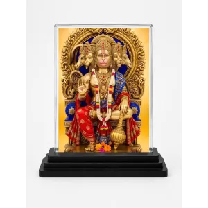 Hanuman Acrylic Car Dashboard Showpiece | Double-Sided Hanuman Photo Stand | 3 X 4 Inch Photo | Transparent Acrylic Frame With Black Base | Car Dashboard, Office & Table Decor (F71341) Hanuman Acrylic Car Dashboard Showpiece | Double-Sided Hanuman Photo Stand | 3 X 4 Inch Photo | Transparent Acrylic Frame With Black Base | Car Dashboard, Office & Table Decor (F71341)