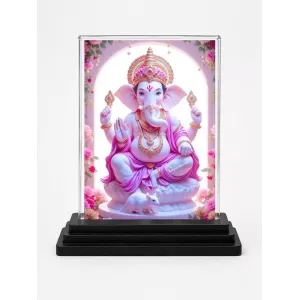 Ganesha Acrylic Car Dashboard Showpiece | Double-Sided Ganesha Photo Stand | 3 X 4 Inch Photo | Transparent Acrylic Frame With Black Base | Car Dashboard, Office & Table Decor (F71356) Ganesha Acrylic Car Dashboard Showpiece | Double-Sided Ganesha Photo Stand | 3 X 4 Inch Photo | Transparent Acrylic Frame With Black Base | Car Dashboard, Office & Table Decor (F71356)
