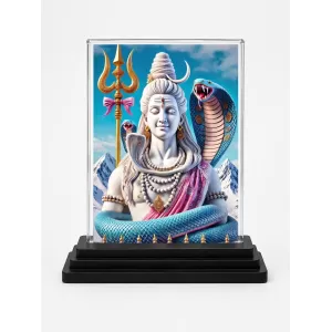 Lord Shiva Acrylic Car Dashboard Showpiece | Double-Sided Lord Shiva Photo Stand | 3 X 4 Inch Photo | Transparent Acrylic Frame With Black Base | Car Dashboard, Office & Table Decor (F71357) Lord Shiva Acrylic Car Dashboard Showpiece | Double-Sided Lord Shiva Photo Stand | 3 X 4 Inch Photo | Transparent Acrylic Frame With Black Base | Car Dashboard, Office & Table Decor (F71357)