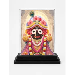 Lord Jagannatha Acrylic Car Dashboard Showpiece | Double-Sided Lord Jagannatha Photo Stand | 3 X 4 Inch Photo | Transparent Acrylic Frame With Black Base | Car Dashboard, Office & Table Decor (F71359) Lord Jagannatha Acrylic Car Dashboard Showpiece | Double-Sided Lord Jagannatha Photo Stand | 3 X 4 Inch Photo | Transparent Acrylic Frame With Black Base | Car Dashboard, Office & Table Decor (F71359)