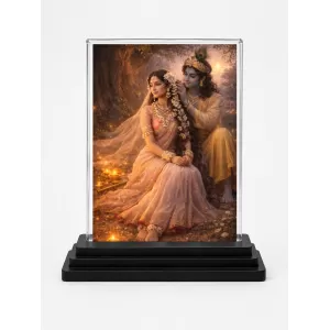 Radha And Shree Krishna Acrylic Car Dashboard Showpiece | Double-Sided Radha And Shree Krishna Photo Stand | 3 X 4 Inch Photo | Transparent Acrylic Frame With Black Base | Car Dashboard, Office & Table Decor (F71368) Radha And Shree Krishna Acrylic Car Dashboard Showpiece | Double-Sided Radha And Shree Krishna Photo Stand | 3 X 4 Inch Photo | Transparent Acrylic Frame With Black Base | Car Dashboard, Office & Table Decor (F71368)