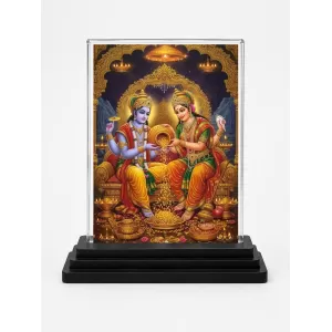 Lord Ganesha And Shree Krishna Acrylic Car Dashboard Showpiece | Double-Sided Lord Ganesha And Shree Krishna Photo Stand | 3 X 4 Inch Photo | Transparent Acrylic Frame With Black Base | Car Dashboard, Office & Table Decor (F71369) Lord Ganesha And Shree Krishna Acrylic Car Dashboard Showpiece | Double-Sided Lord Ganesha And Shree Krishna Photo Stand | 3 X 4 Inch Photo | Transparent Acrylic Frame With Black Base | Car Dashboard, Office & Table Decor (F71369)