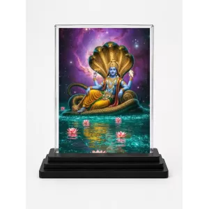 Vishnu Acrylic Car Dashboard Showpiece | Double-Sided Vishnu Photo Stand | 3 X 4 Inch Photo | Transparent Acrylic Frame With Black Base | Car Dashboard, Office & Table Decor (F71376) Vishnu Acrylic Car Dashboard Showpiece | Double-Sided Vishnu Photo Stand | 3 X 4 Inch Photo | Transparent Acrylic Frame With Black Base | Car Dashboard, Office & Table Decor (F71376)