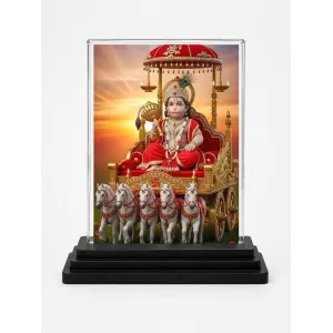 Lord Shree Krishna Acrylic Car Dashboard Showpiece | Double-Sided Lord Shree Krishna Photo Stand | 3 X 4 Inch Photo | Transparent Acrylic Frame With Black Base | Car Dashboard, Office & Table Decor (F71385) Lord Shree Krishna Acrylic Car Dashboard Showpiece | Double-Sided Lord Shree Krishna Photo Stand | 3 X 4 Inch Photo | Transparent Acrylic Frame With Black Base | Car Dashboard, Office & Table Decor (F71385)