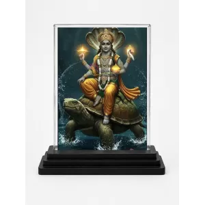 Vishnu Acrylic Car Dashboard Showpiece | Double-Sided Vishnu Photo Stand | 3 X 4 Inch Photo | Transparent Acrylic Frame With Black Base | Car Dashboard, Office & Table Decor (F71390) Vishnu Acrylic Car Dashboard Showpiece | Double-Sided Vishnu Photo Stand | 3 X 4 Inch Photo | Transparent Acrylic Frame With Black Base | Car Dashboard, Office & Table Decor (F71390)