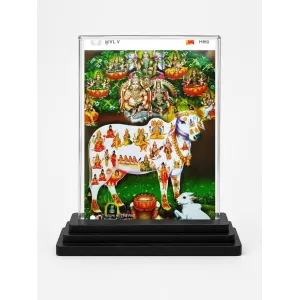 Kamadhenu Acrylic Car Dashboard Showpiece | Double-Sided Kamadhenu Photo Stand | 3 X 4 Inch Photo | Transparent Acrylic Frame With Black Base | Car Dashboard, Office & Table Decor (F71402) Kamadhenu Acrylic Car Dashboard Showpiece | Double-Sided Kamadhenu Photo Stand | 3 X 4 Inch Photo | Transparent Acrylic Frame With Black Base | Car Dashboard, Office & Table Decor (F71402)