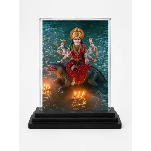 Durga Acrylic Car Dashboard Showpiece | Double-Sided Durga Photo Stand | 3 X 4 Inch Photo | Transparent Acrylic Frame With Black Base | Car Dashboard, Office & Table Decor (F71404) Durga Acrylic Car Dashboard Showpiece | Double-Sided Durga Photo Stand | 3 X 4 Inch Photo | Transparent Acrylic Frame With Black Base | Car Dashboard, Office & Table Decor (F71404)