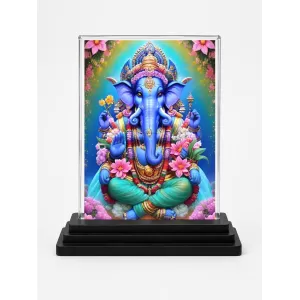 Ganesha Acrylic Car Dashboard Showpiece | Double-Sided Ganesha Photo Stand | 3 X 4 Inch Photo | Transparent Acrylic Frame With Black Base | Car Dashboard, Office & Table Decor (F71412) Ganesha Acrylic Car Dashboard Showpiece | Double-Sided Ganesha Photo Stand | 3 X 4 Inch Photo | Transparent Acrylic Frame With Black Base | Car Dashboard, Office & Table Decor (F71412)
