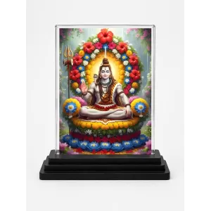 Lord Shiva Acrylic Car Dashboard Showpiece | Double-Sided Lord Shiva Photo Stand | 3 X 4 Inch Photo | Transparent Acrylic Frame With Black Base | Car Dashboard, Office & Table Decor (F71431) Lord Shiva Acrylic Car Dashboard Showpiece | Double-Sided Lord Shiva Photo Stand | 3 X 4 Inch Photo | Transparent Acrylic Frame With Black Base | Car Dashboard, Office & Table Decor (F71431)