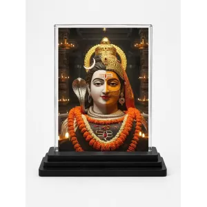 Lord Shiva Acrylic Car Dashboard Showpiece | Double-Sided Lord Shiva Photo Stand | 3 X 4 Inch Photo | Transparent Acrylic Frame With Black Base | Car Dashboard, Office & Table Decor (F71451) Lord Shiva Acrylic Car Dashboard Showpiece | Double-Sided Lord Shiva Photo Stand | 3 X 4 Inch Photo | Transparent Acrylic Frame With Black Base | Car Dashboard, Office & Table Decor (F71451)
