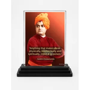 Swami Vivekananda Acrylic Car Dashboard Showpiece | Double-Sided Swami Vivekananda Photo Stand | 3 X 4 Inch Photo | Transparent Acrylic Frame With Black Base | Car Dashboard, Office & Table Decor (F71454) Swami Vivekananda Acrylic Car Dashboard Showpiece | Double-Sided Swami Vivekananda Photo Stand | 3 X 4 Inch Photo | Transparent Acrylic Frame With Black Base | Car Dashboard, Office & Table Decor (F71454)
