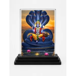 Vishnu Acrylic Car Dashboard Showpiece | Double-Sided Vishnu Photo Stand | 3 X 4 Inch Photo | Transparent Acrylic Frame With Black Base | Car Dashboard, Office & Table Decor (F71466) Vishnu Acrylic Car Dashboard Showpiece | Double-Sided Vishnu Photo Stand | 3 X 4 Inch Photo | Transparent Acrylic Frame With Black Base | Car Dashboard, Office & Table Decor (F71466)