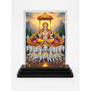 Surya Acrylic Car Dashboard Showpiece | Double-Sided Surya Photo Stand | 3 X 4 Inch Photo | Transparent Acrylic Frame With Black Base | Car Dashboard, Office & Table Decor (F71469) Surya Acrylic Car Dashboard Showpiece | Double-Sided Surya Photo Stand | 3 X 4 Inch Photo | Transparent Acrylic Frame With Black Base | Car Dashboard, Office & Table Decor (F71469)