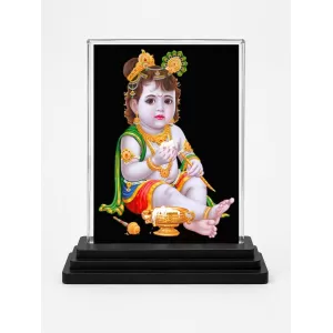 Lord Shree Krishna Acrylic Car Dashboard Showpiece | Double-Sided Lord Shree Krishna Photo Stand | 3 X 4 Inch Photo | Transparent Acrylic Frame With Black Base | Car Dashboard, Office & Table Decor (F71481) Lord Shree Krishna Acrylic Car Dashboard Showpiece | Double-Sided Lord Shree Krishna Photo Stand | 3 X 4 Inch Photo | Transparent Acrylic Frame With Black Base | Car Dashboard, Office & Table Decor (F71481)