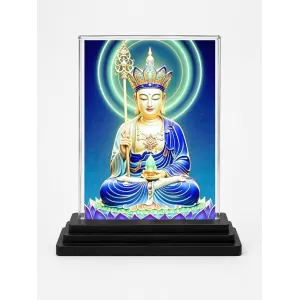 Avalokiteshvara Acrylic Car Dashboard Showpiece | Double-Sided Avalokiteshvara Photo Stand | 3 X 4 Inch Photo | Transparent Acrylic Frame With Black Base | Car Dashboard, Office & Table Decor (F71504) Avalokiteshvara Acrylic Car Dashboard Showpiece | Double-Sided Avalokiteshvara Photo Stand | 3 X 4 Inch Photo | Transparent Acrylic Frame With Black Base | Car Dashboard, Office & Table Decor (F71504)