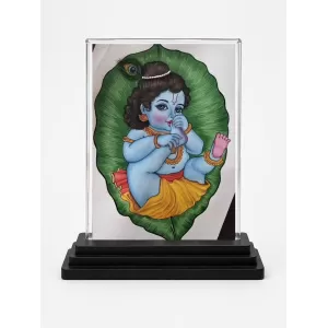 Lord Shree Krishna Acrylic Car Dashboard Showpiece | Double-Sided Lord Shree Krishna Photo Stand | 3 X 4 Inch Photo | Transparent Acrylic Frame With Black Base | Car Dashboard, Office & Table Decor (F71511) Lord Shree Krishna Acrylic Car Dashboard Showpiece | Double-Sided Lord Shree Krishna Photo Stand | 3 X 4 Inch Photo | Transparent Acrylic Frame With Black Base | Car Dashboard, Office & Table Decor (F71511)