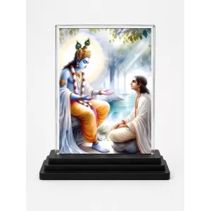 Shree Krishna Acrylic Car Dashboard Showpiece | Double-Sided Shree Krishna Photo Stand | 3 X 4 Inch Photo | Transparent Acrylic Frame With Black Base | Car Dashboard, Office & Table Decor (F71518) Shree Krishna Acrylic Car Dashboard Showpiece | Double-Sided Shree Krishna Photo Stand | 3 X 4 Inch Photo | Transparent Acrylic Frame With Black Base | Car Dashboard, Office & Table Decor (F71518)
