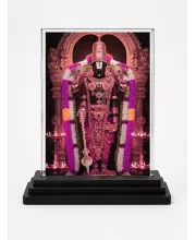 Veerabhadra Acrylic Car Dashboard Showpiece | Double-Sided Veerabhadra Photo Stand | 3 X 4 Inch Photo | Transparent Acrylic Frame With Black Base | Car Dashboard, Office & Table Decor (F71520)