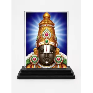 Tirupati Balaji Acrylic Car Dashboard Showpiece | Double-Sided Tirupati Balaji Photo Stand | 3 X 4 Inch Photo | Transparent Acrylic Frame With Black Base | Car Dashboard, Office & Table Decor (F71521) Tirupati Balaji Acrylic Car Dashboard Showpiece | Double-Sided Tirupati Balaji Photo Stand | 3 X 4 Inch Photo | Transparent Acrylic Frame With Black Base | Car Dashboard, Office & Table Decor (F71521)