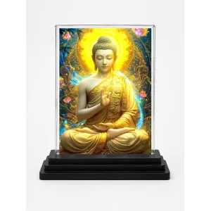 Gautama Buddha Acrylic Car Dashboard Showpiece | Double-Sided Gautama Buddha Photo Stand | 3 X 4 Inch Photo | Transparent Acrylic Frame With Black Base | Car Dashboard, Office & Table Decor (F71535) Gautama Buddha Acrylic Car Dashboard Showpiece | Double-Sided Gautama Buddha Photo Stand | 3 X 4 Inch Photo | Transparent Acrylic Frame With Black Base | Car Dashboard, Office & Table Decor (F71535)