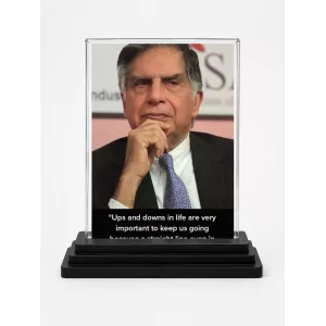 Shree Ratan Tata Acrylic Car Dashboard Showpiece | Double-Sided Shree Ratan Tata Photo Stand | 3 X 4 Inch Photo | Transparent Acrylic Frame With Black Base | Car Dashboard, Office & Table Decor (F71548) Shree Ratan Tata Acrylic Car Dashboard Showpiece | Double-Sided Shree Ratan Tata Photo Stand | 3 X 4 Inch Photo | Transparent Acrylic Frame With Black Base | Car Dashboard, Office & Table Decor (F71548)