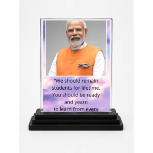 Narendra Modi Acrylic Car Dashboard Showpiece | Double-Sided Narendra Modi Photo Stand | 3 X 4 Inch Photo | Transparent Acrylic Frame With Black Base | Car Dashboard, Office & Table Decor (F71554) Narendra Modi Acrylic Car Dashboard Showpiece | Double-Sided Narendra Modi Photo Stand | 3 X 4 Inch Photo | Transparent Acrylic Frame With Black Base | Car Dashboard, Office & Table Decor (F71554)