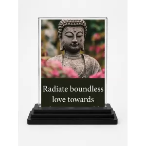 Gautama Buddha Acrylic Car Dashboard Showpiece | Double-Sided Gautama Buddha Photo Stand | 3 X 4 Inch Photo | Transparent Acrylic Frame With Black Base | Car Dashboard, Office & Table Decor (F71560) Gautama Buddha Acrylic Car Dashboard Showpiece | Double-Sided Gautama Buddha Photo Stand | 3 X 4 Inch Photo | Transparent Acrylic Frame With Black Base | Car Dashboard, Office & Table Decor (F71560)