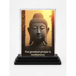 Gautama Buddha Acrylic Car Dashboard Showpiece | Double-Sided Gautama Buddha Photo Stand | 3 X 4 Inch Photo | Transparent Acrylic Frame With Black Base | Car Dashboard, Office & Table Decor (F71562) Gautama Buddha Acrylic Car Dashboard Showpiece | Double-Sided Gautama Buddha Photo Stand | 3 X 4 Inch Photo | Transparent Acrylic Frame With Black Base | Car Dashboard, Office & Table Decor (F71562)