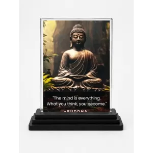 Goutam Buddha Acrylic Car Dashboard Showpiece | Double-Sided Goutam Buddha Photo Stand | 3 X 4 Inch Photo | Transparent Acrylic Frame With Black Base | Car Dashboard, Office & Table Decor (F71566) Goutam Buddha Acrylic Car Dashboard Showpiece | Double-Sided Goutam Buddha Photo Stand | 3 X 4 Inch Photo | Transparent Acrylic Frame With Black Base | Car Dashboard, Office & Table Decor (F71566)