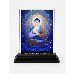 Goutam Buddha Acrylic Car Dashboard Showpiece | Double-Sided Goutam Buddha Photo Stand | 3 X 4 Inch Photo | Transparent Acrylic Frame With Black Base | Car Dashboard, Office & Table Decor (F71567) Goutam Buddha Acrylic Car Dashboard Showpiece | Double-Sided Goutam Buddha Photo Stand | 3 X 4 Inch Photo | Transparent Acrylic Frame With Black Base | Car Dashboard, Office & Table Decor (F71567)
