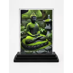 Goutam Buddha Acrylic Car Dashboard Showpiece | Double-Sided Goutam Buddha Photo Stand | 3 X 4 Inch Photo | Transparent Acrylic Frame With Black Base | Car Dashboard, Office & Table Decor (F71570) Goutam Buddha Acrylic Car Dashboard Showpiece | Double-Sided Goutam Buddha Photo Stand | 3 X 4 Inch Photo | Transparent Acrylic Frame With Black Base | Car Dashboard, Office & Table Decor (F71570)