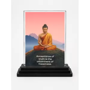 Gautama Buddha Acrylic Car Dashboard Showpiece | Double-Sided Gautama Buddha Photo Stand | 3 X 4 Inch Photo | Transparent Acrylic Frame With Black Base | Car Dashboard, Office & Table Decor (F71573) Gautama Buddha Acrylic Car Dashboard Showpiece | Double-Sided Gautama Buddha Photo Stand | 3 X 4 Inch Photo | Transparent Acrylic Frame With Black Base | Car Dashboard, Office & Table Decor (F71573)