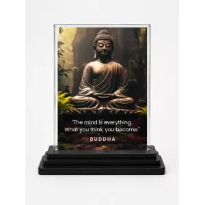 Gautama Buddha Acrylic Car Dashboard Showpiece | Double-Sided Gautama Buddha Photo Stand | 3 X 4 Inch Photo | Transparent Acrylic Frame With Black Base | Car Dashboard, Office & Table Decor (F71575) Gautama Buddha Acrylic Car Dashboard Showpiece | Double-Sided Gautama Buddha Photo Stand | 3 X 4 Inch Photo | Transparent Acrylic Frame With Black Base | Car Dashboard, Office & Table Decor (F71575)