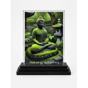 Gautama Buddha Acrylic Car Dashboard Showpiece | Double-Sided Gautama Buddha Photo Stand | 3 X 4 Inch Photo | Transparent Acrylic Frame With Black Base | Car Dashboard, Office & Table Decor (F71578) Gautama Buddha Acrylic Car Dashboard Showpiece | Double-Sided Gautama Buddha Photo Stand | 3 X 4 Inch Photo | Transparent Acrylic Frame With Black Base | Car Dashboard, Office & Table Decor (F71578)