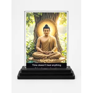 Gautama Buddha Acrylic Car Dashboard Showpiece | Double-Sided Gautama Buddha Photo Stand | 3 X 4 Inch Photo | Transparent Acrylic Frame With Black Base | Car Dashboard, Office & Table Decor (F71580) Gautama Buddha Acrylic Car Dashboard Showpiece | Double-Sided Gautama Buddha Photo Stand | 3 X 4 Inch Photo | Transparent Acrylic Frame With Black Base | Car Dashboard, Office & Table Decor (F71580)