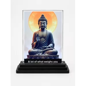 Gautama Buddha Acrylic Car Dashboard Showpiece | Double-Sided Gautama Buddha Photo Stand | 3 X 4 Inch Photo | Transparent Acrylic Frame With Black Base | Car Dashboard, Office & Table Decor (F71581) Gautama Buddha Acrylic Car Dashboard Showpiece | Double-Sided Gautama Buddha Photo Stand | 3 X 4 Inch Photo | Transparent Acrylic Frame With Black Base | Car Dashboard, Office & Table Decor (F71581)