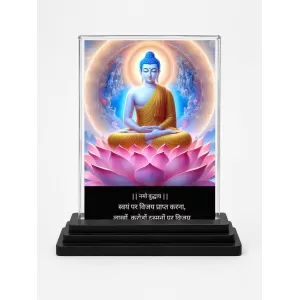 Gautama Buddha Acrylic Car Dashboard Showpiece | Double-Sided Gautama Buddha Photo Stand | 3 X 4 Inch Photo | Transparent Acrylic Frame With Black Base | Car Dashboard, Office & Table Decor (F71584) Gautama Buddha Acrylic Car Dashboard Showpiece | Double-Sided Gautama Buddha Photo Stand | 3 X 4 Inch Photo | Transparent Acrylic Frame With Black Base | Car Dashboard, Office & Table Decor (F71584)
