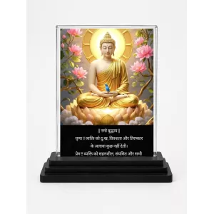 Gautama Buddha Acrylic Car Dashboard Showpiece | Double-Sided Gautama Buddha Photo Stand | 3 X 4 Inch Photo | Transparent Acrylic Frame With Black Base | Car Dashboard, Office & Table Decor (F71585) Gautama Buddha Acrylic Car Dashboard Showpiece | Double-Sided Gautama Buddha Photo Stand | 3 X 4 Inch Photo | Transparent Acrylic Frame With Black Base | Car Dashboard, Office & Table Decor (F71585)