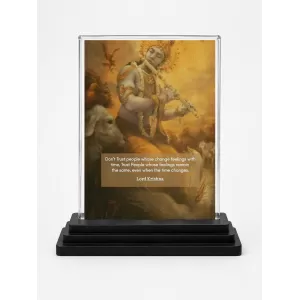 Lord Shree Krishna Acrylic Car Dashboard Showpiece | Double-Sided Lord Shree Krishna Photo Stand | 3 X 4 Inch Photo | Transparent Acrylic Frame With Black Base | Car Dashboard, Office & Table Decor (F71591) Lord Shree Krishna Acrylic Car Dashboard Showpiece | Double-Sided Lord Shree Krishna Photo Stand | 3 X 4 Inch Photo | Transparent Acrylic Frame With Black Base | Car Dashboard, Office & Table Decor (F71591)