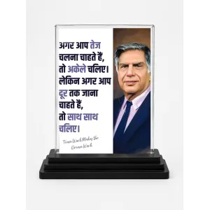 Shree Ratan Tata Acrylic Car Dashboard Showpiece | Double-Sided Shree Ratan Tata Photo Stand | 3 X 4 Inch Photo | Transparent Acrylic Frame With Black Base | Car Dashboard, Office & Table Decor (F71598) Shree Ratan Tata Acrylic Car Dashboard Showpiece | Double-Sided Shree Ratan Tata Photo Stand | 3 X 4 Inch Photo | Transparent Acrylic Frame With Black Base | Car Dashboard, Office & Table Decor (F71598)