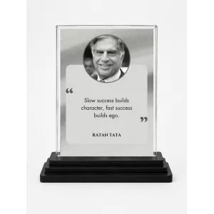 Shree Ratan Tata Acrylic Car Dashboard Showpiece | Double-Sided Shree Ratan Tata Photo Stand | 3 X 4 Inch Photo | Transparent Acrylic Frame With Black Base | Car Dashboard, Office & Table Decor (F71599) Shree Ratan Tata Acrylic Car Dashboard Showpiece | Double-Sided Shree Ratan Tata Photo Stand | 3 X 4 Inch Photo | Transparent Acrylic Frame With Black Base | Car Dashboard, Office & Table Decor (F71599)