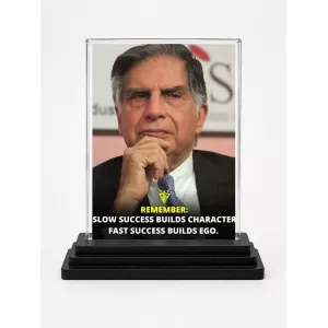 Shree Ratan Tata Acrylic Car Dashboard Showpiece | Double-Sided Shree Ratan Tata Photo Stand | 3 X 4 Inch Photo | Transparent Acrylic Frame With Black Base | Car Dashboard, Office & Table Decor (F71601) Shree Ratan Tata Acrylic Car Dashboard Showpiece | Double-Sided Shree Ratan Tata Photo Stand | 3 X 4 Inch Photo | Transparent Acrylic Frame With Black Base | Car Dashboard, Office & Table Decor (F71601)