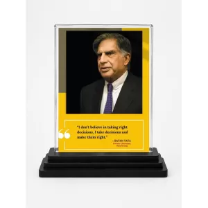 Shree Ratan Tata Acrylic Car Dashboard Showpiece | Double-Sided Shree Ratan Tata Photo Stand | 3 X 4 Inch Photo | Transparent Acrylic Frame With Black Base | Car Dashboard, Office & Table Decor (F71602) Shree Ratan Tata Acrylic Car Dashboard Showpiece | Double-Sided Shree Ratan Tata Photo Stand | 3 X 4 Inch Photo | Transparent Acrylic Frame With Black Base | Car Dashboard, Office & Table Decor (F71602)