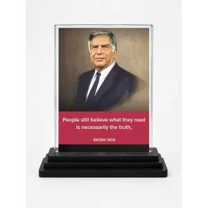 Shree Ratan Tata Acrylic Car Dashboard Showpiece | Double-Sided Shree Ratan Tata Photo Stand | 3 X 4 Inch Photo | Transparent Acrylic Frame With Black Base | Car Dashboard, Office & Table Decor (F71603) Shree Ratan Tata Acrylic Car Dashboard Showpiece | Double-Sided Shree Ratan Tata Photo Stand | 3 X 4 Inch Photo | Transparent Acrylic Frame With Black Base | Car Dashboard, Office & Table Decor (F71603)