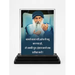 Osho Rajneesh Acrylic Car Dashboard Showpiece | Double-Sided Osho Rajneesh Photo Stand | 3 X 4 Inch Photo | Transparent Acrylic Frame With Black Base | Car Dashboard, Office & Table Decor (F71608) Osho Rajneesh Acrylic Car Dashboard Showpiece | Double-Sided Osho Rajneesh Photo Stand | 3 X 4 Inch Photo | Transparent Acrylic Frame With Black Base | Car Dashboard, Office & Table Decor (F71608)