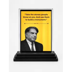 Shree Ratan Tata Acrylic Car Dashboard Showpiece | Double-Sided Shree Ratan Tata Photo Stand | 3 X 4 Inch Photo | Transparent Acrylic Frame With Black Base | Car Dashboard, Office & Table Decor (F71637) Shree Ratan Tata Acrylic Car Dashboard Showpiece | Double-Sided Shree Ratan Tata Photo Stand | 3 X 4 Inch Photo | Transparent Acrylic Frame With Black Base | Car Dashboard, Office & Table Decor (F71637)