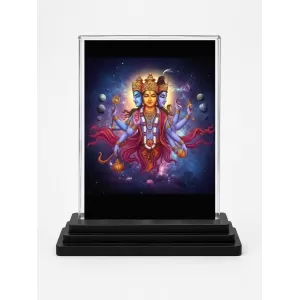 Lord Brahma Acrylic Car Dashboard Showpiece | Double-Sided Lord Brahma Photo Stand | 3 X 4 Inch Photo | Transparent Acrylic Frame With Black Base | Car Dashboard, Office & Table Decor (F71657) Lord Brahma Acrylic Car Dashboard Showpiece | Double-Sided Lord Brahma Photo Stand | 3 X 4 Inch Photo | Transparent Acrylic Frame With Black Base | Car Dashboard, Office & Table Decor (F71657)