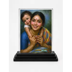 Village Painting Acrylic Car Dashboard Showpiece | Double-Sided Village Painting Photo Stand | 3 X 4 Inch Photo | Transparent Acrylic Frame With Black Base | Car Dashboard, Office & Table Decor (F71658) Village Painting Acrylic Car Dashboard Showpiece | Double-Sided Village Painting Photo Stand | 3 X 4 Inch Photo | Transparent Acrylic Frame With Black Base | Car Dashboard, Office & Table Decor (F71658)