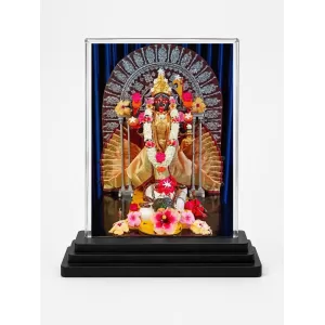 Yellamma Acrylic Car Dashboard Showpiece | Double-Sided Yellamma Photo Stand | 3 X 4 Inch Photo | Transparent Acrylic Frame With Black Base | Car Dashboard, Office & Table Decor (F71664) Yellamma Acrylic Car Dashboard Showpiece | Double-Sided Yellamma Photo Stand | 3 X 4 Inch Photo | Transparent Acrylic Frame With Black Base | Car Dashboard, Office & Table Decor (F71664)